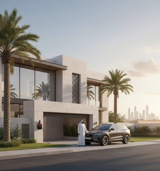 Ev charger for villa