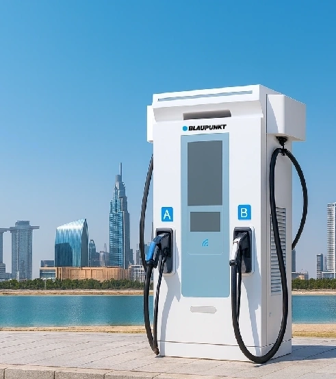 DC fast charger Rotterdam for public EV charging hub